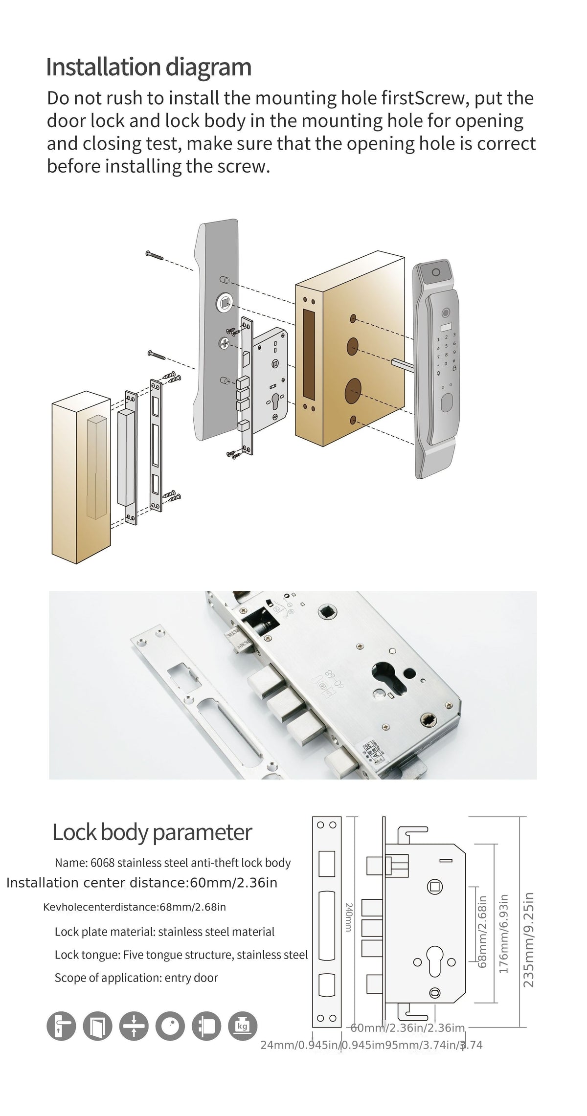 Puxin DF65 Smart Lock with 3D Face Recognition And Automatic Fingerprint Access for Home Use