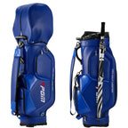PGM Golf Cart Bag With 14 Way Organizer Divider Top, Premium Cart Bag With Handles And Rain Cover For Men/Blue