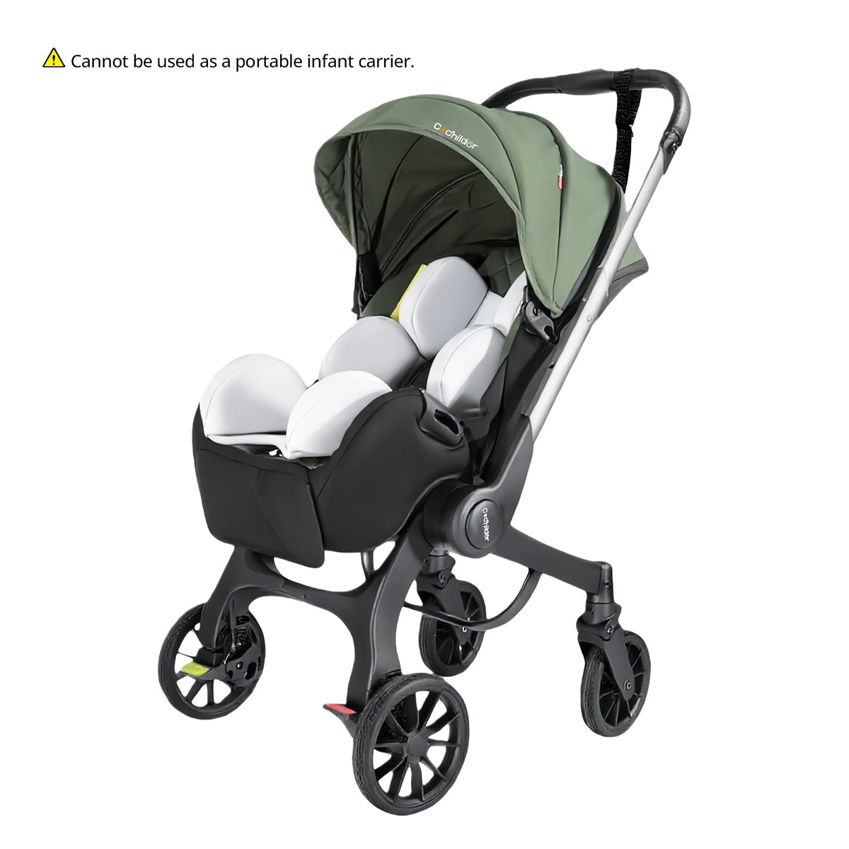 Travel Baby Stroller, Foldable and Bidirectional, Adjustable Sunshade Roof, Metal Frame and Comfortable Fabric- Multiple Colors Available (Black/ Pink/ Green)