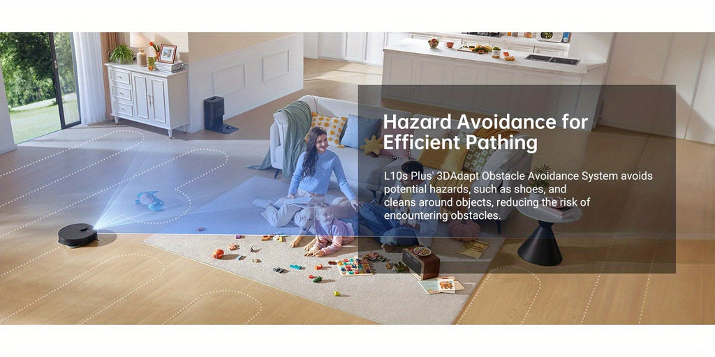 Refurbished DREAME L20 Ultra Robot Vacuum And Mop With Mop-Extend, Auto Mop Removal & Raising, Washing And Drying, 7000Pa Suction, Self-Emptying, Self-Refilling, AI Obstacle Avoidance