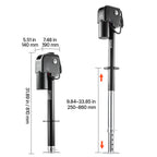 VEVOR Electric Trailer Jack, 7500 lbs Capacity, Electric Power Tongue Jack with Protective Cover & LED Light for Travel Trailer, Camper, RV, 9.84-27.84 in Lift, 12V DC with Wiring, Black