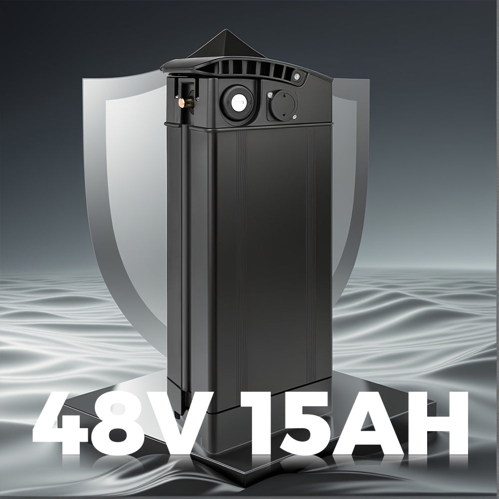 48V15Ah Electric Bicycle Battery Pack, with A Range Of Up to 40 Kilometers, Compatible with 250w/500w740w Motors, Accessories Include Charger/battery Base/slide Kit, Suitable for Many Models Such As GS5/GE5/GS3