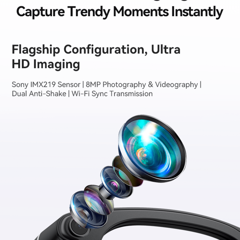 [Valentine's Day Gift] Smart Camera Glasses, 800MP Photochromic Lenses, 160+ Languages Real-time Translation, AI Voice Assistant, First-Ever Temple Battery Indicator, Charging Case with Battery Display, Anti-Shake Shooting, Emergency Charging