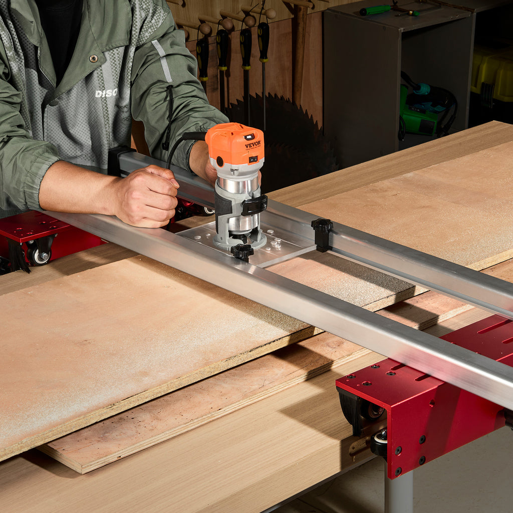 Router Sled Adjustable Wood Slab Flattening Mill Router Jig 60" Length