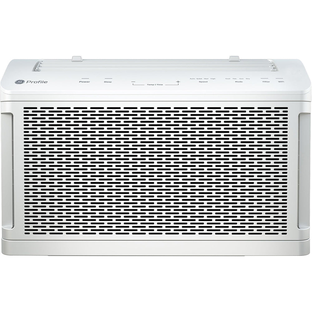 GE Profile ClearView Window Air Conditioner Unit, 8, 300 BTU, Energy Efficient Cooling up to 350 sq ft., Ultra Quiet, SMART Home Capable, Includes Remote, White - Refurbished