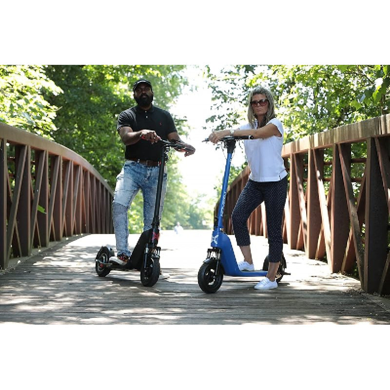 Electric Folding Scooter—Hover-1 Helios, 18 MPH Speed and Up to 24-Mile Range with Dual Front Suspension
