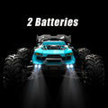 ZHUOYOU 1:16 4WD Off Road High Speed RC Car with Head-up Wheel, 70KM/H Racing Drifting Vehicle, RC390 Motor, 2.4Ghz Remote Control, Supports Cars Racing Together, LED Lights, All Terrain Application