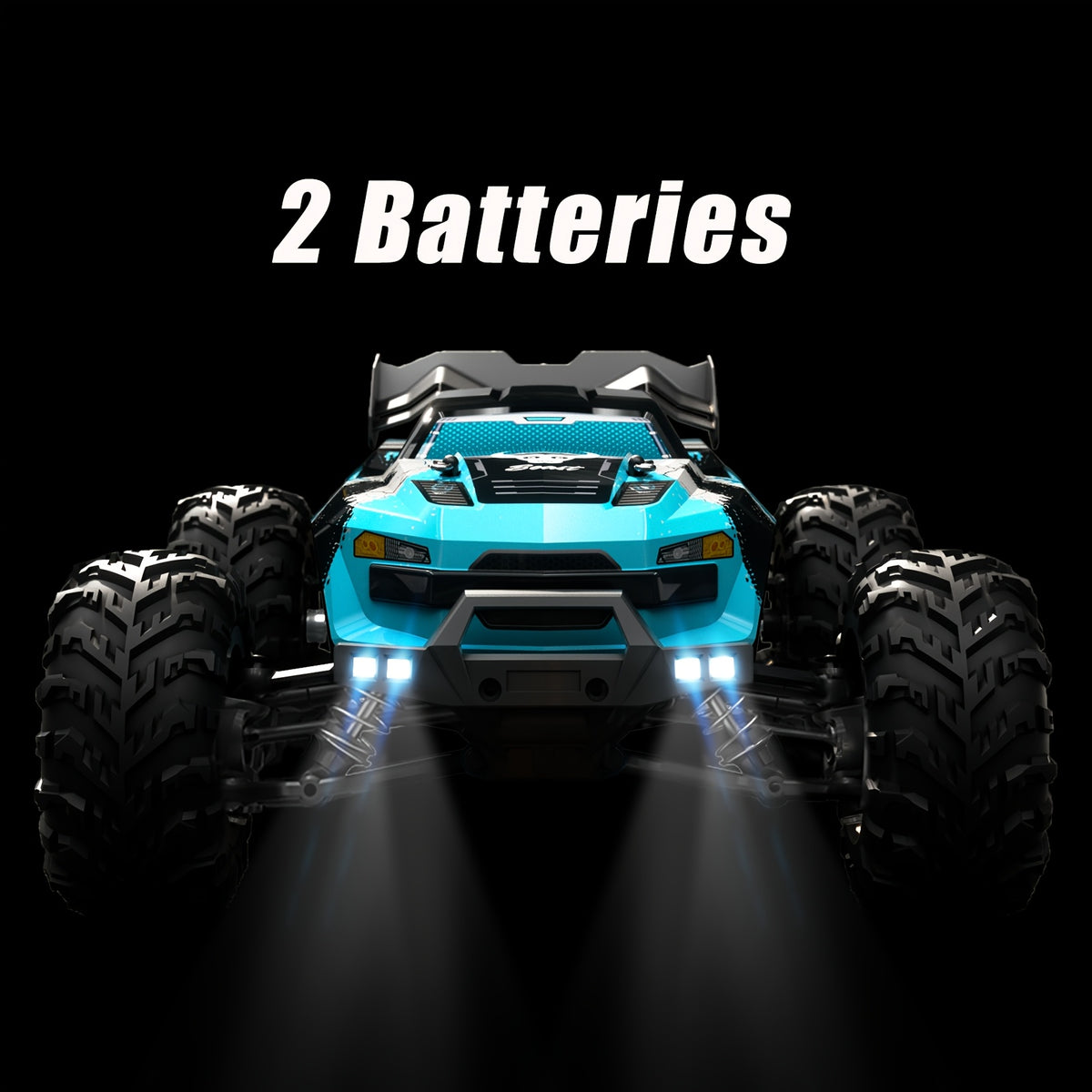 ZHUOYOU 1:16 4WD Off Road High Speed RC Car with Head-up Wheel, 70KM/H Racing Drifting Vehicle, RC390 Motor, 2.4Ghz Remote Control, Supports Cars Racing Together, LED Lights, All Terrain Application