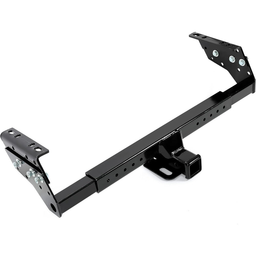 2" Class III Adjustable Trailer Hitch Receiver for Towing - Compatible with Select for Chevrolet, for Chrysler, for Dodge, Ford, G M C, Isuzu, for Jeep, Mazda, for Nissan, Plymouth, Black