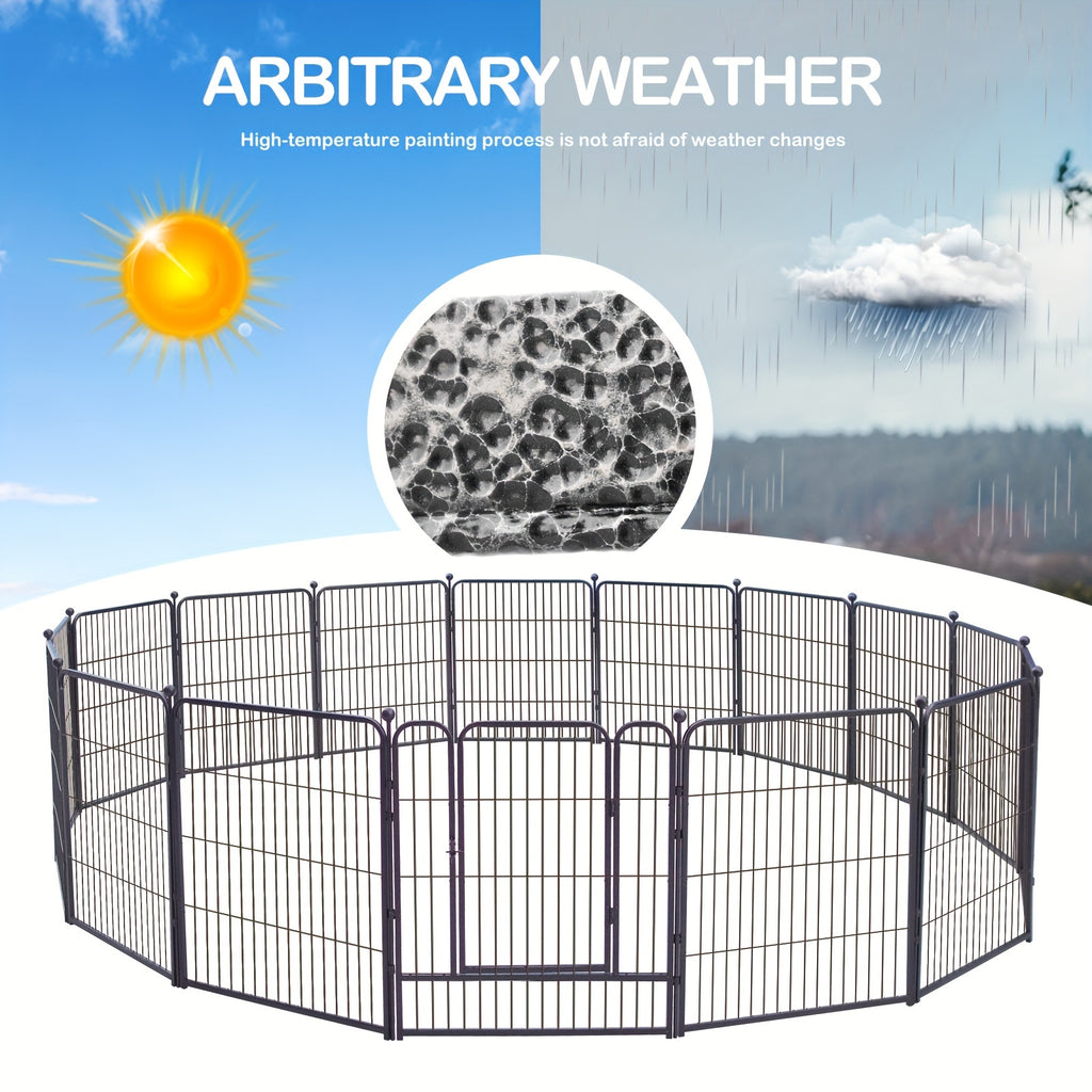 Courtyard Fence Decoration Fence Painting Circle Fence Courtyard Wall Metal Fence Pet Outdoor Fence