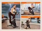 Exercise Bike: 330 Lbs Weight, Stationary Exercise Bike Exercise Bike for Home,Adjustable Magnetic Silent Belt Drive,Indoor Cycling Bike for Home, Suitable for Home Gyms,Rehabilitation Training Scenarios, Christmas Gifts