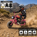 Mini Off-Road Dirt Bike, DB004 Model 45 CC 4-Stroke Gas Chopper Bike with Off-Road Tire, Disc Brakes, Max Load 160Lbs, Max Speed 18Mph