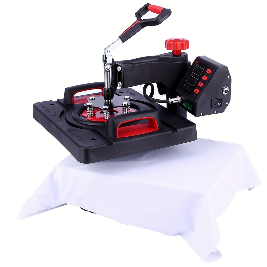 8-in-1/5-in-1 15"x12" Heat Press Machine Set, Professional Sublimation Machine, Rotatable T-Shirt Printing Heat Transfer Digital Industrial Quality Heat Press, Suitable For T-Shirts, Bags, Pillows, Mugs, Hats, Plates, Beanies
