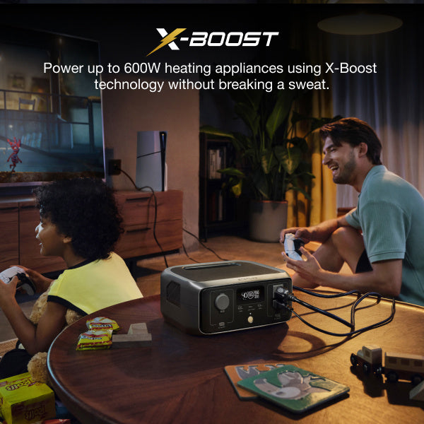 EcoFlow RIVER 3 230 Portable Power Station, 230Wh LiFePO4 Battery Power Station, 300W Up to 600W AC Output, <20 MS UPS & <30 dB, 1Hr Fast Charging Solar Generator for Home or Outside Use