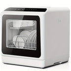 ICYGLEE Portable Mini Dishwasher, Compact Countertop Dishwasher, Equipped with a 5-Liter Built-In Water Tank, Ideal for Apartments And Motorhomes, Offers 6 Modes And Baby Care, No Plumbing Installation Required