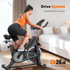 MERACH Exercise Bike Indoor Cycling Bike with 350lbs Weight Capacity & 40 Lbs Flywheel LED Monitor Free APP, Stationary Bike for Cardio Workout, Workout Equipment for Home Gym