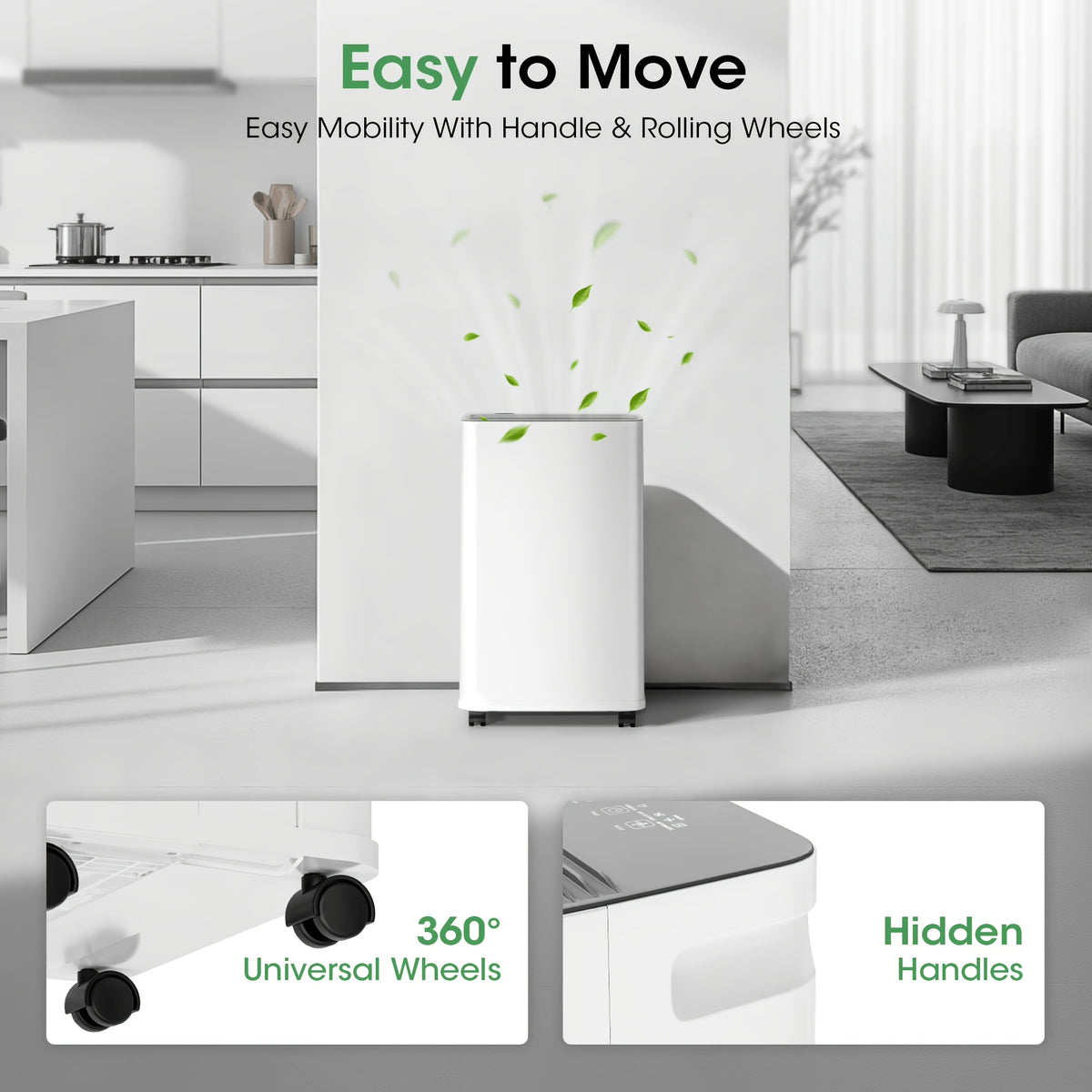 [Large Dehumidifier] Gunji 80pint/50pint/35pint/30pint, Large Dehumidifier for 3000/4500 Sq. Ft. Dehumidifier, 24H Residential Dehumidifier with Hose, Dehumidify/Dry/Air Delivery Mode, Humidity Display, Timer, Drain Hose