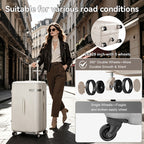 3pcs Luggage Set - Durable 3pcs Family Travel Trolley Suitcase Set, Large Capacity, Quiet Spinner Wheels, Luggage Set. 3pcs Set Combination "20-inch - 24-inch - 28-inch".