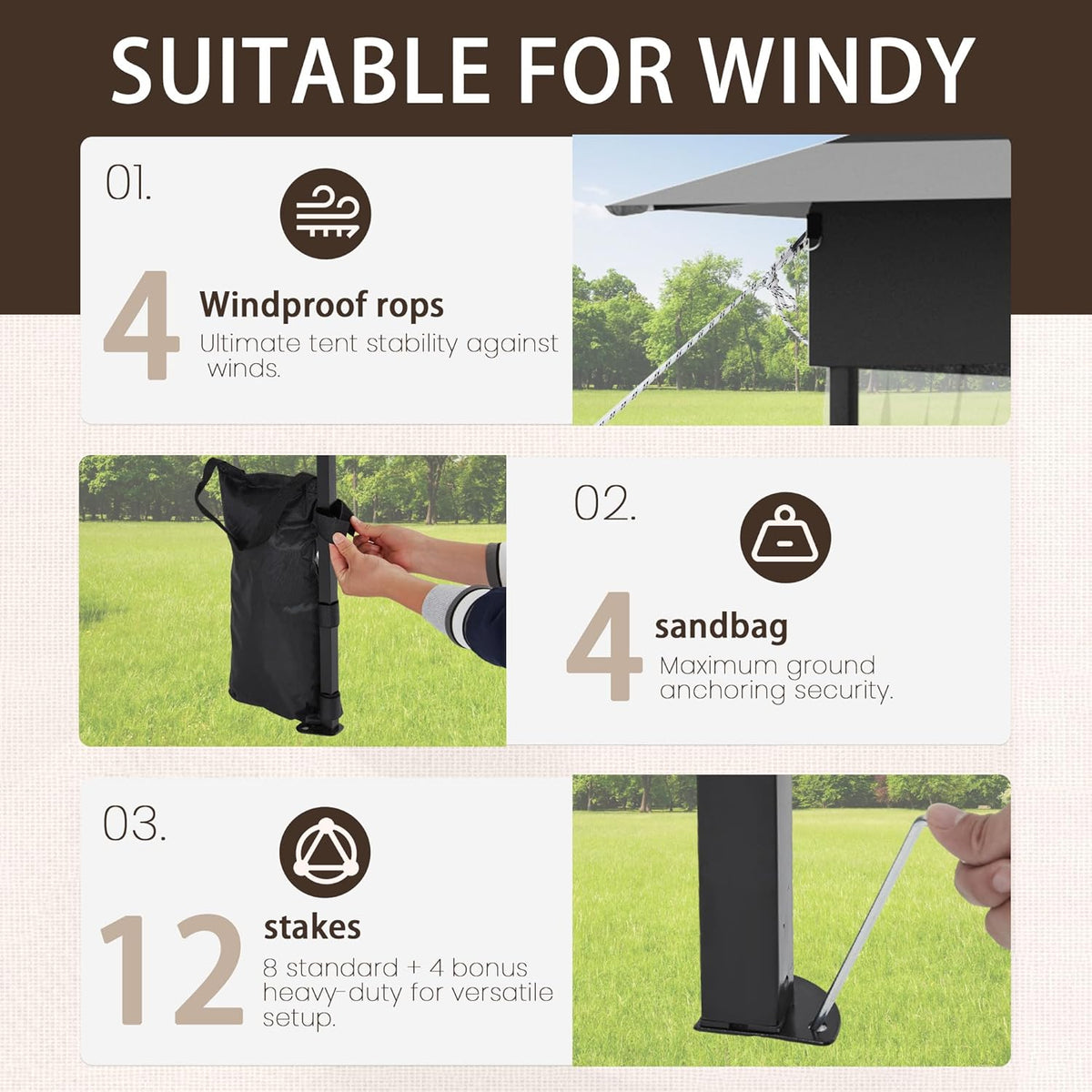 Pop Up Gazebo with Mosquito Netting – Easy 1-Person Setup, Water-Resistant Backyard Canopy for Family Patio & Garden Use