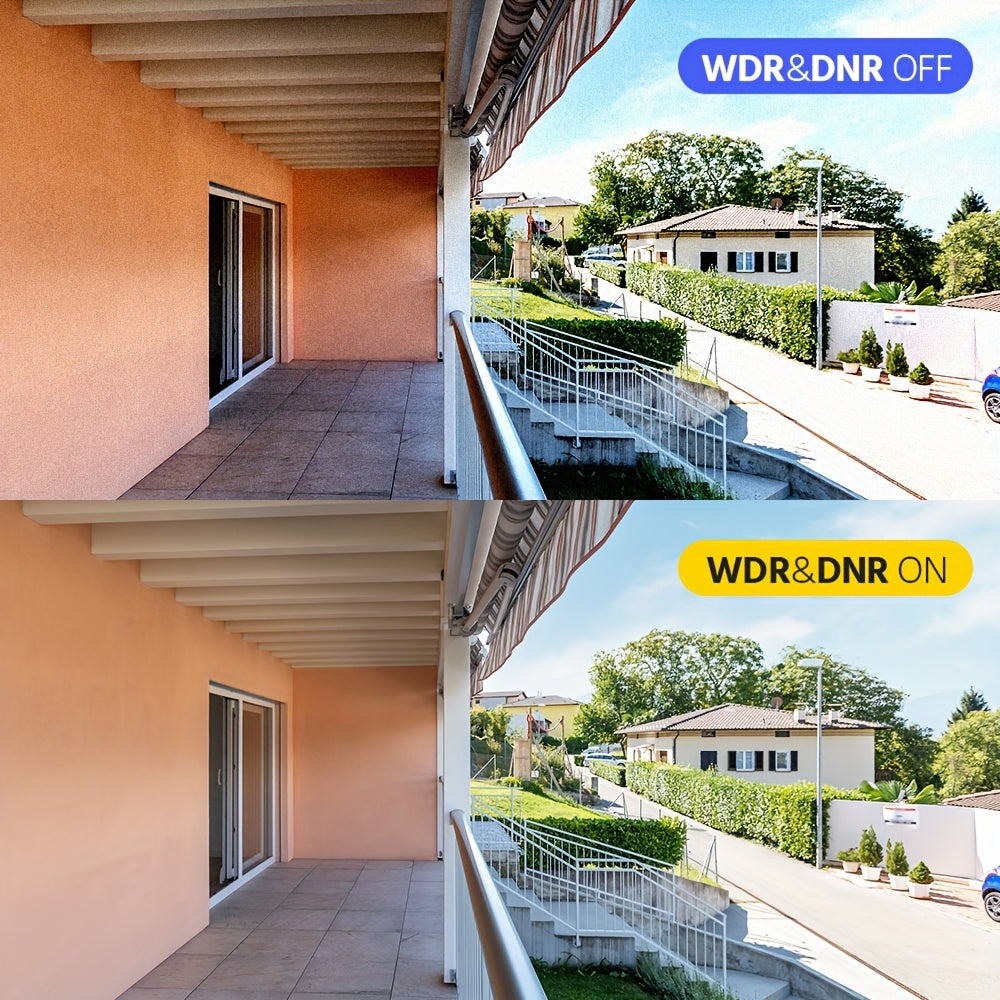 ANNKE Poe Security Camera Outdoor with Dual Lens 180° Field of View, 8MP Surveillance Camera Support Color Night Vision, Person/Vehicle Detection, Two-Way Talk, Built-In SD Card Slot