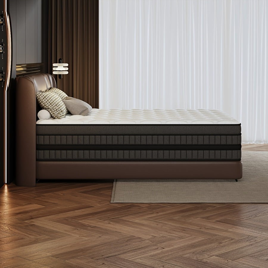 12in/14inch Twin, Full, Queen, King, Mattress Memony Foam And Spring, Medium Firm Mattress For Cooling, Pressure Relief, Edge Support & Motion Isolation Boxed