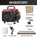 1200W Gas Powered Generator, Small Portable Generator for Home Use Camping Ultralight