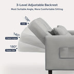 Asofer Convertible Sofa Chair 3-in-1, Adjustable Sleeper Chair Pullout Sofa Bed With Pillows, Comfortable Pullout Futon For Living Room Or Bedroom, Living Room Furniture | Modern Loveseat Design | Luxury Comfort Finish, Futon Sofa Bed, Best Gift