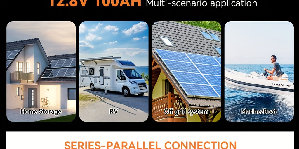 12V 100AH/150AH LiFePO4 Battery, 1280Wh, Capable Of Over 18, 000 Deep Cycle Recharges, Built-in 100A BMS, Perfect for RVs, Boats, Solar Trolling Motors, Camping, Solar Off-grid Systems, And More.