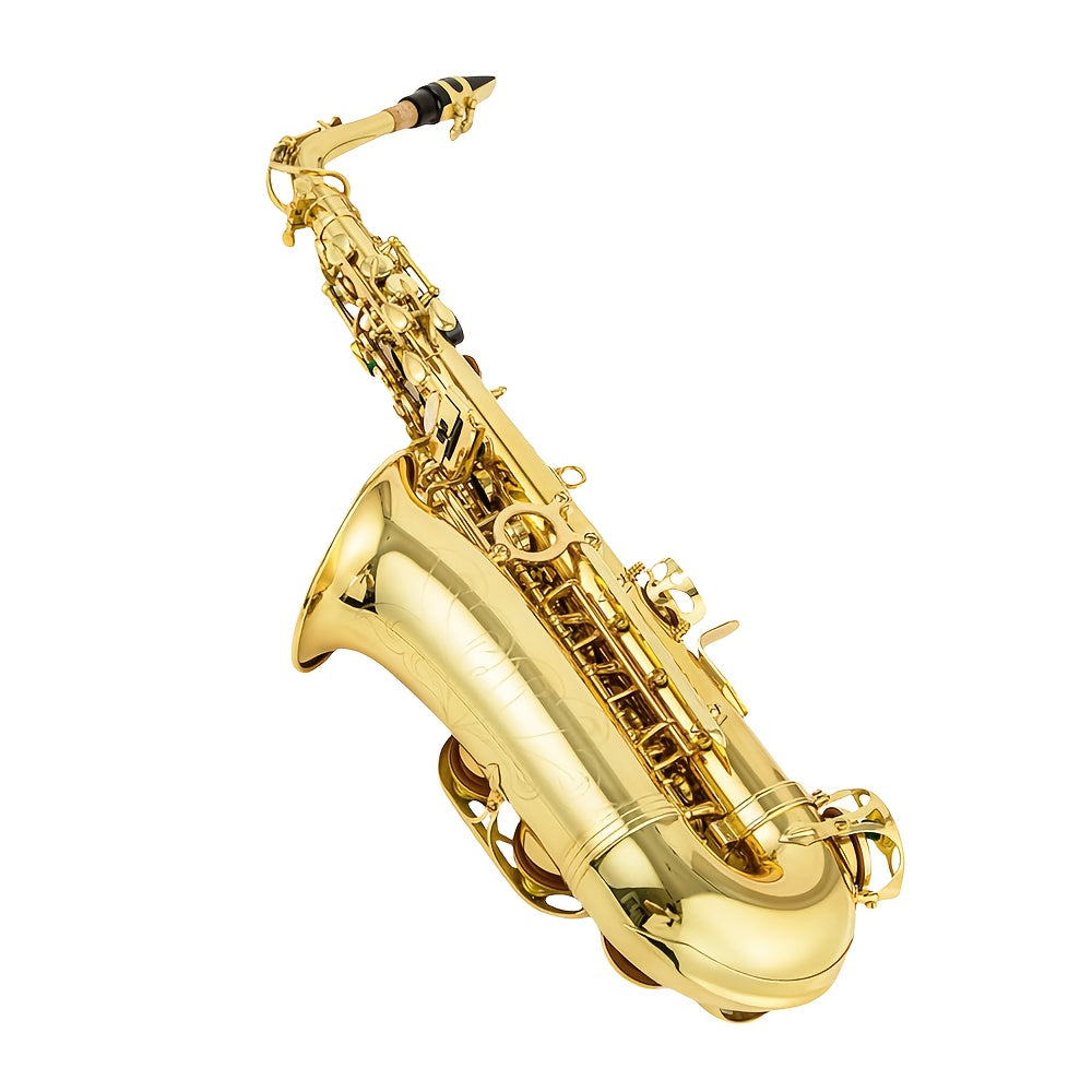 WUQIMUSC Alto And Soprano Saxophone | E-Flat Alto/B-Flat Soprano Available | Multiple Colors And Golden Lacquer End | Handcrafted | Full Kit with Case And Mouthpiece | Ideal Easter Gift for Friends, Him And Her Wind Instruments