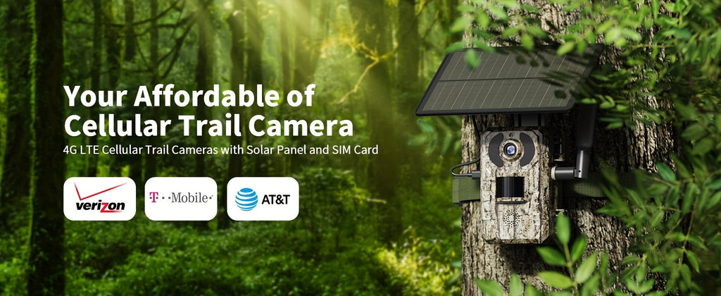 [4K Live Streaming] 4G LTE Cellular Trail Cameras With 4K Live Streaming, 3rd Generation Cellular Trail Camera With Live Streaming, Solar Powered Game Camera, Includes SIM Card, Remote App Access, Video Playback, Motion Activation And 0.2 Second Trigger T