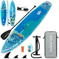 131.89in Inflatable Stand Up Paddle Board, Extra Wide Stable SUP with Premium Accessories Blow Up Paddle Board for Adults, Suitable for Sea And Lake, All Skill Levels