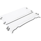 Full Windshield Compatible with 2009-2023 for Polaris Ranger XP 500 570 700 800 Full Size Round Cage Full Windscreen (Two pieces spliced together, Windproof Snow )
