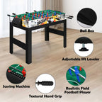 15-In-1 Combo Game Table Set for Home, Multifunctional Game Tables for Game Room, Indoor Game for Adults W/Foosball, Bowling, Basketball, Shuffleboard, Billiard, Hockey, Table Tennis, Chess, Backgammon, Checkers, Ring Toss