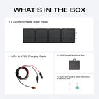 EcoFlow 45W/60W110W/160W/220W Portable Solar Panel, Foldable with Carry Case, High 23 Efficiency, Design for Camping, RVs, or Backyard Use