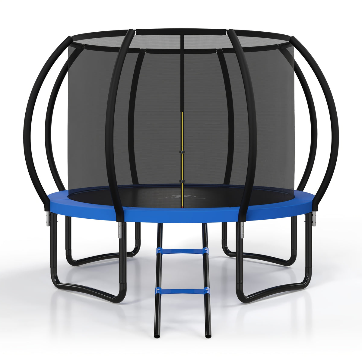 Polar Aurora Outdoor Trampoline, 10FT 12FT 14FT 16FT Recreational Trampoline for Adults, Trampoline with Safety Enclosure Net, Wide Ladder And Anti-Rust Coated Frame