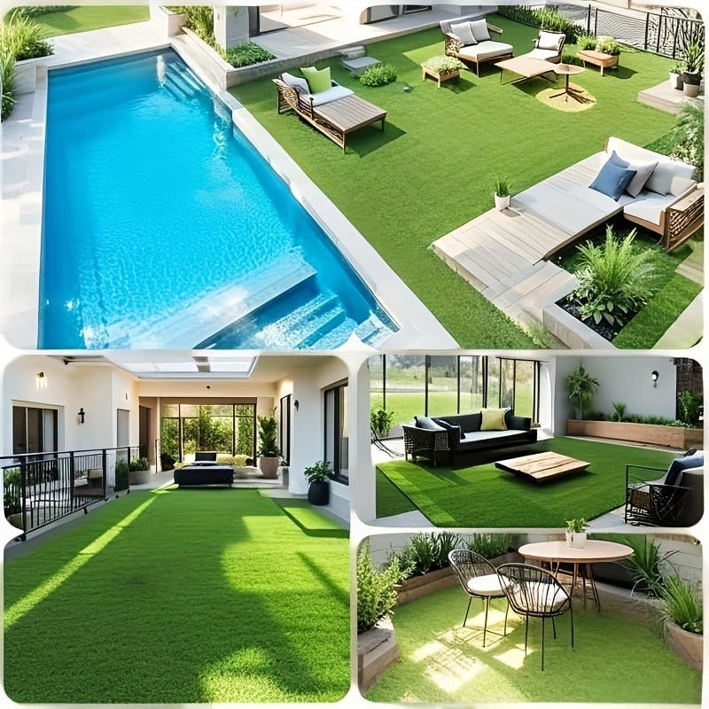 6Ft X 25Ft Artificial Grass 150 Sq Ft, 0.7 Inch Pile Height Multi-Purpose Synthetic Turf with Grass Installation Tools for Garden, Patio, Balcony, Decor, Indoor And Outdoor Use