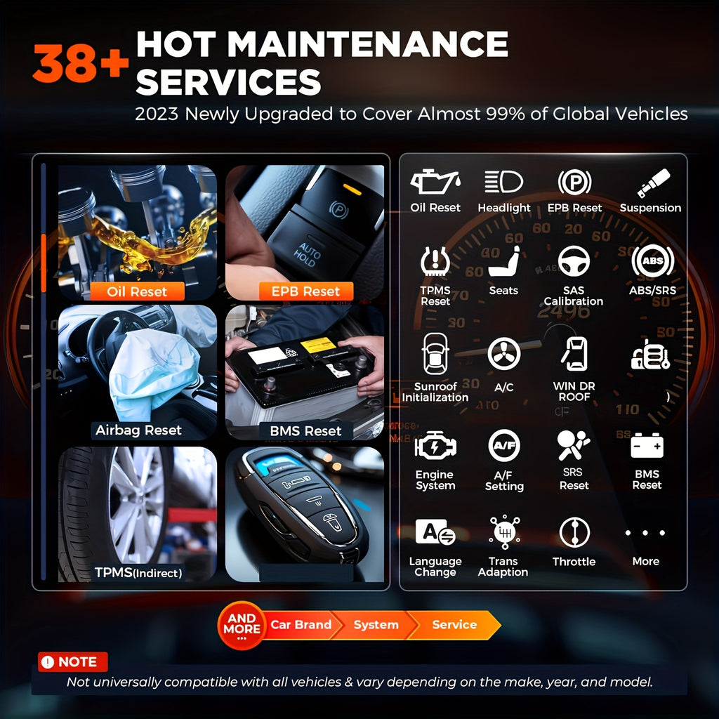OTOFIX D1 Lite 2024 Bidirectional Scan Tool, Wireless OBD2 Scanner Diagnostic Tool, 2 Years Free Update, 38+ Services, CANFD & DoIP Protocols, All System Diagnoses, ABS Bleeding, Auto VIN