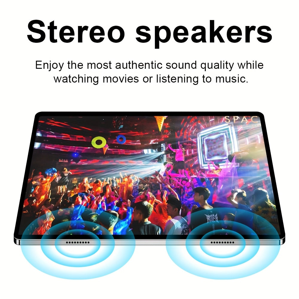 UXD A5 Android 15 Tablet, Equipped with Related Accessories, 16GB RAM (8GB+8GB Expandable), 512GB ROM Expandable up to 1TB, Supports WiFi/LTE, 6000mAh Battery, 10.1-inch HD Display with Keyboard, Mouse, Stylus, and Protective Case