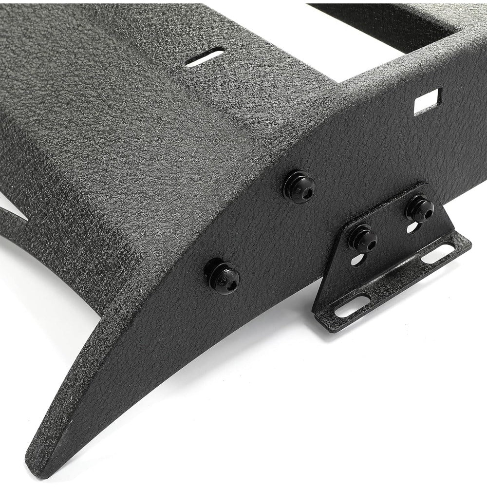 Steel Top Roof Rack, 350LB Capacity, Compatible with 2005-2023 for Toyota Tacoma 2nd & 3rd Gen Double Cab Models, Powder Coated Basket Luggage Cargo Carrier (W/O Light)