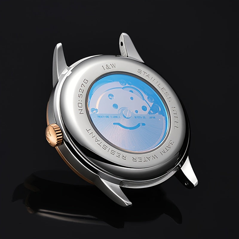 Carnival High-end Brand Mechanical Watches for Men Stainless Steel Faux Sapphire Mirror Fashion Sports Watches for Men Holiday Gifts
