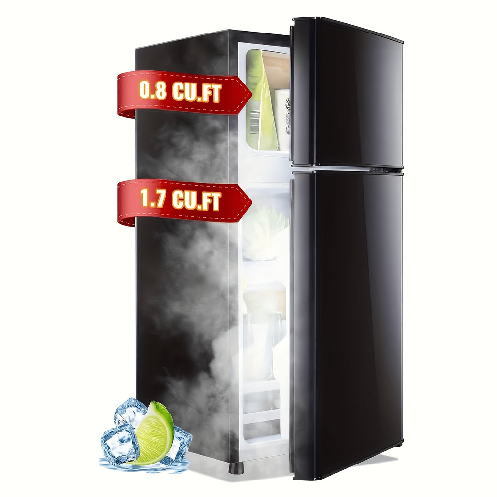2.5/3.5/4.5 Cu.Ft Mini Fridge with Freezer, Double Door Compact Refrigerator with Adjustable Thermostat And Shelves, Small Fridge with Large Capacity, Perfect for Bedroom, Dorm, Home, Office?