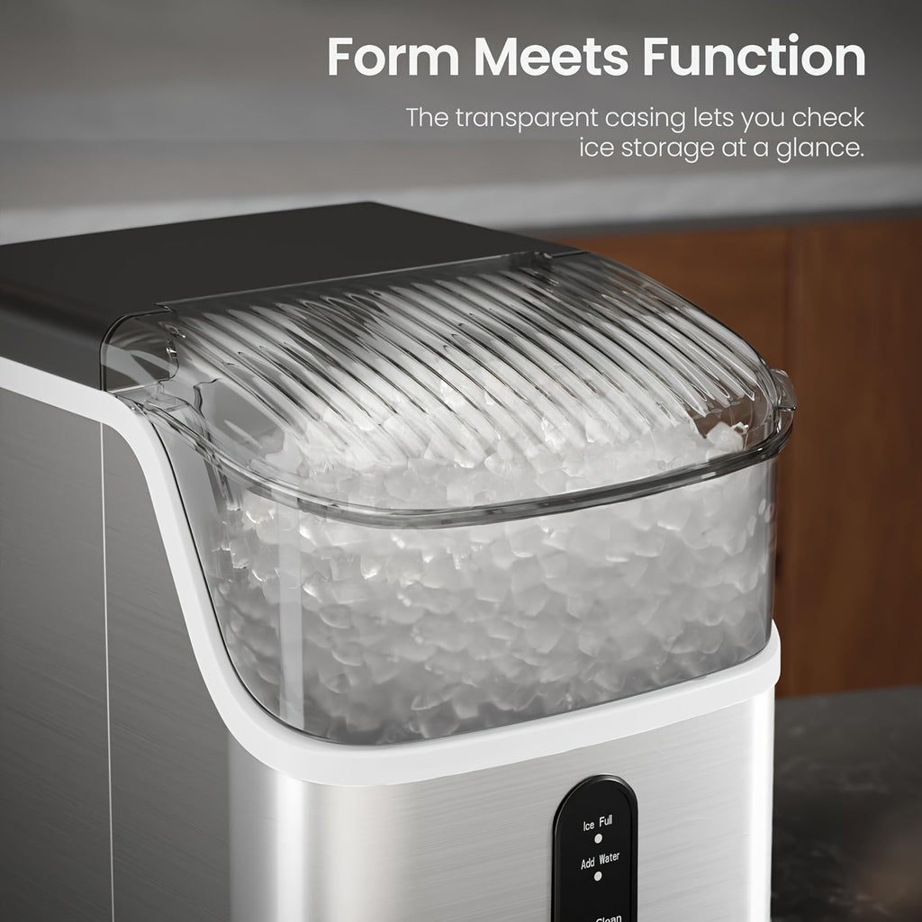 Countertop 26lbs/day 35lbs/day Ice Maker Portable Ice Machine, Automatic-Cleaning Suitable for Outdoor Camping Bar Party And Kitchen, Black