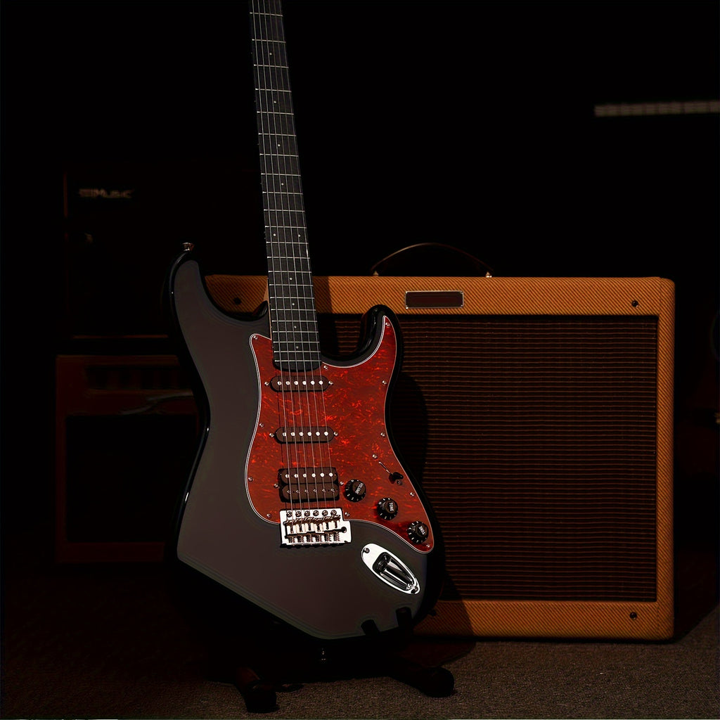 Donner 39 Inch Electric Guitar, Designer Series DST-200 Stylish Solid Body Electric Guitar for Beginner Intermediate & Pro Players, Single Coil Split System, Bonus Bag, Cable, Strap