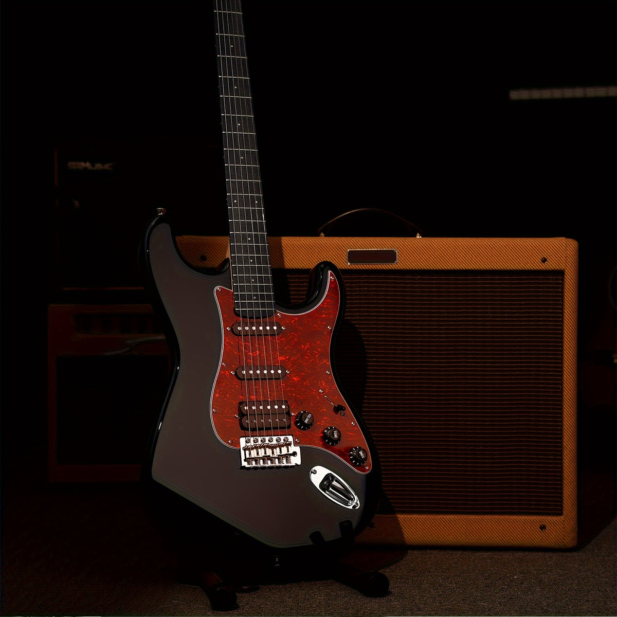 Donner 39 Inch Electric Guitar, Designer Series DST-200 Stylish Solid Body Electric Guitar for Beginner Intermediate & Pro Players, Single Coil Split System, Bonus Bag, Cable, Strap