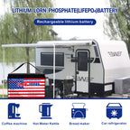 12v 100Ah LiFePO4 Battery Deep Cycle Battery 8000+ Cycles 100A BMS Rechargeable Lithium Iron Phosphate Battery Low-Temp Protection, For RV Marine And Home Energy Storage