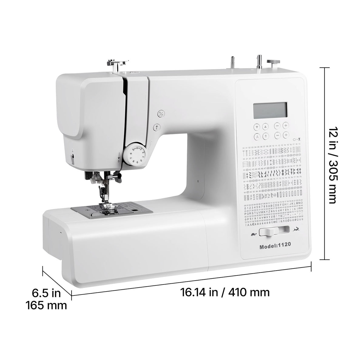 VEVOR Computerized Sewing Machine Digital Sewing Machine 200 Stitch Applications
