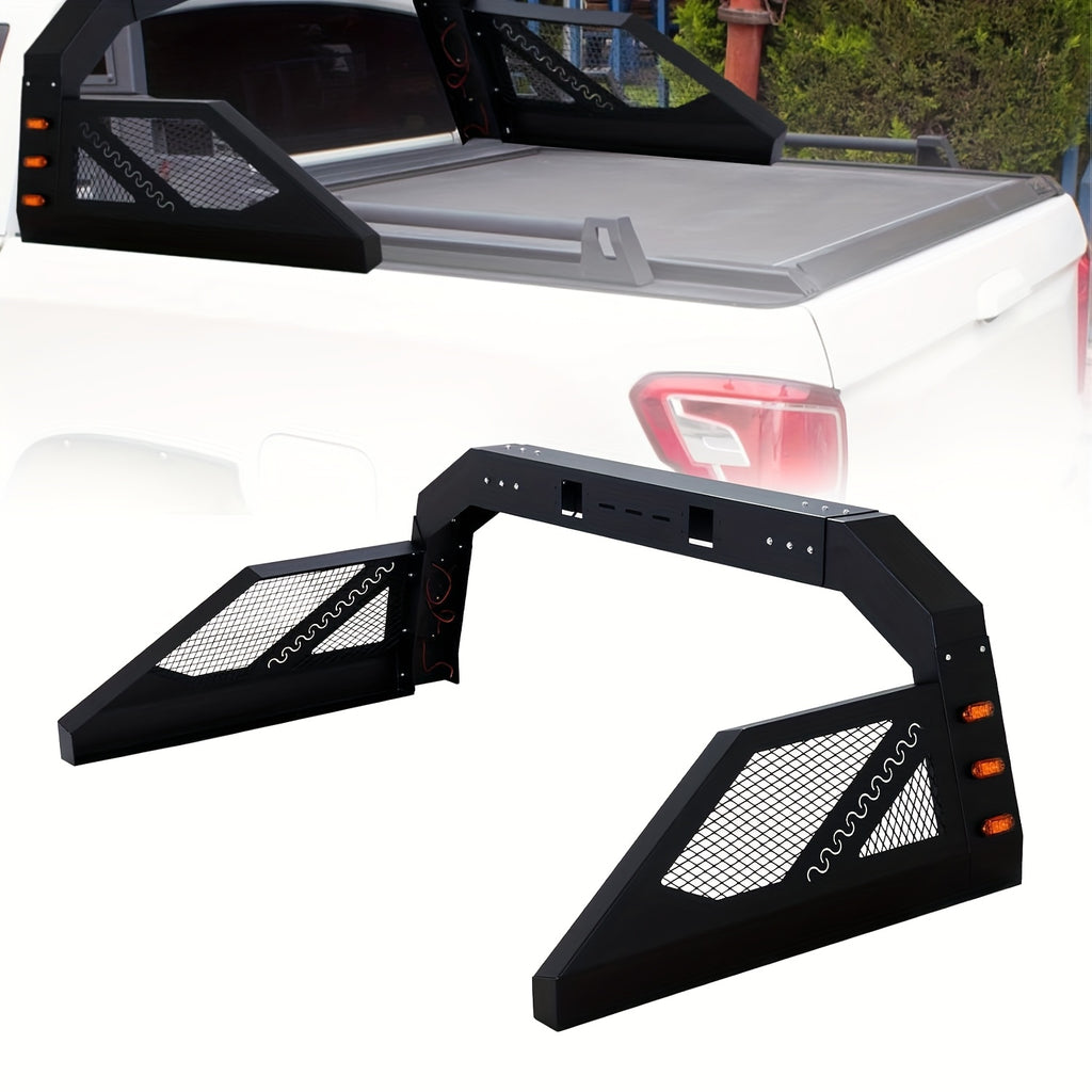 Truck Roll Bar Chase Rack Adjustable, Universal Fit for Pickup Trucks Extendable Chase Rack Sports Bar