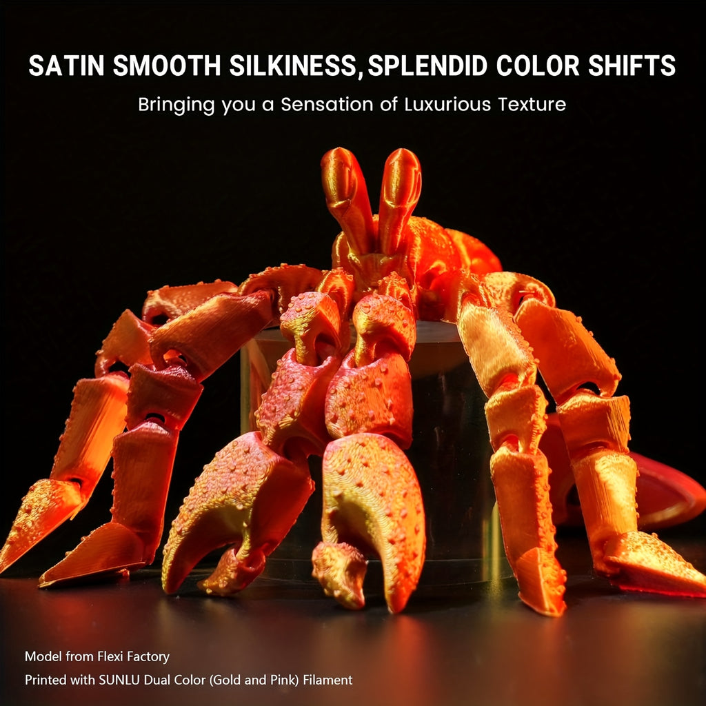 SUNLU PLA Plus Filament, Dual Color Gradient, High Toughness, Shiny Texture, 1.75mm Diameter, Low Shrinkage, Dimensional Accuracy +/- 0.02mm, Smooth Surface Plastic Materia, 22.05LB 10Colors