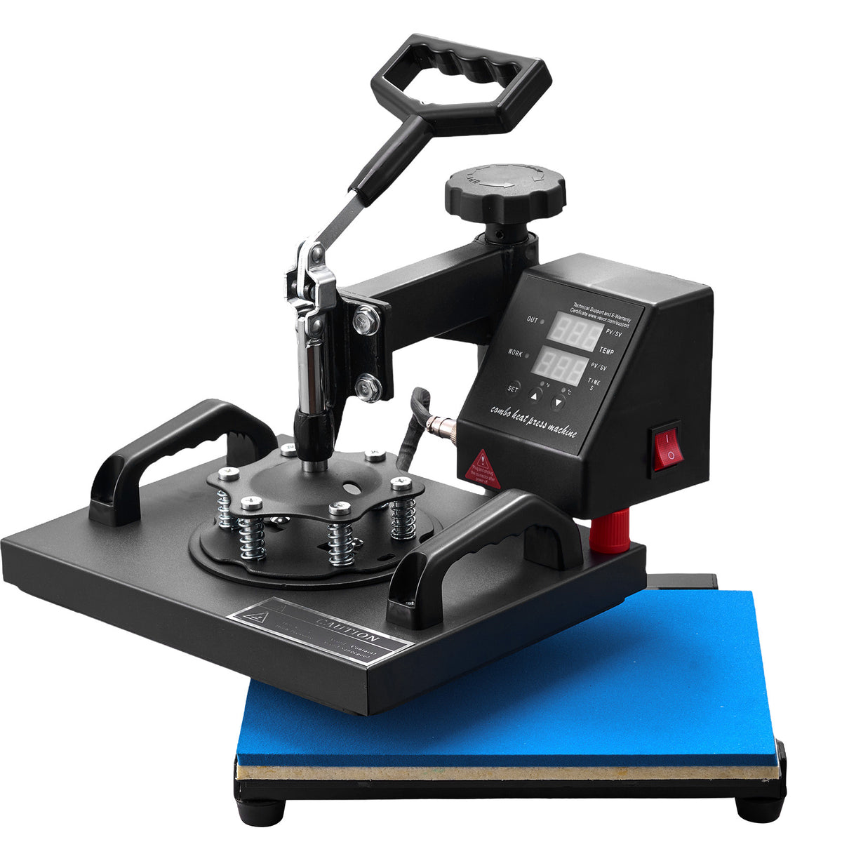 VEVOR Heat Press, 12x10Inch T-Shirt Press Machine, T-shirt Press Heat Press 30x23cm Printing Machine Heat Transfer Sublimation Machine for T-shirts