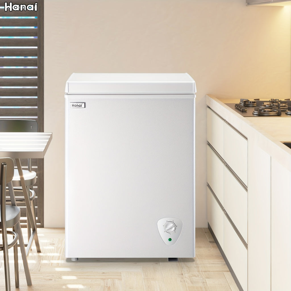 WANAI Chest Freezer Mini Small Deep Freezer Apartment Dorm Freezers with 7 Temp Control Fast Cooling Portable for Home Office Business Dorm